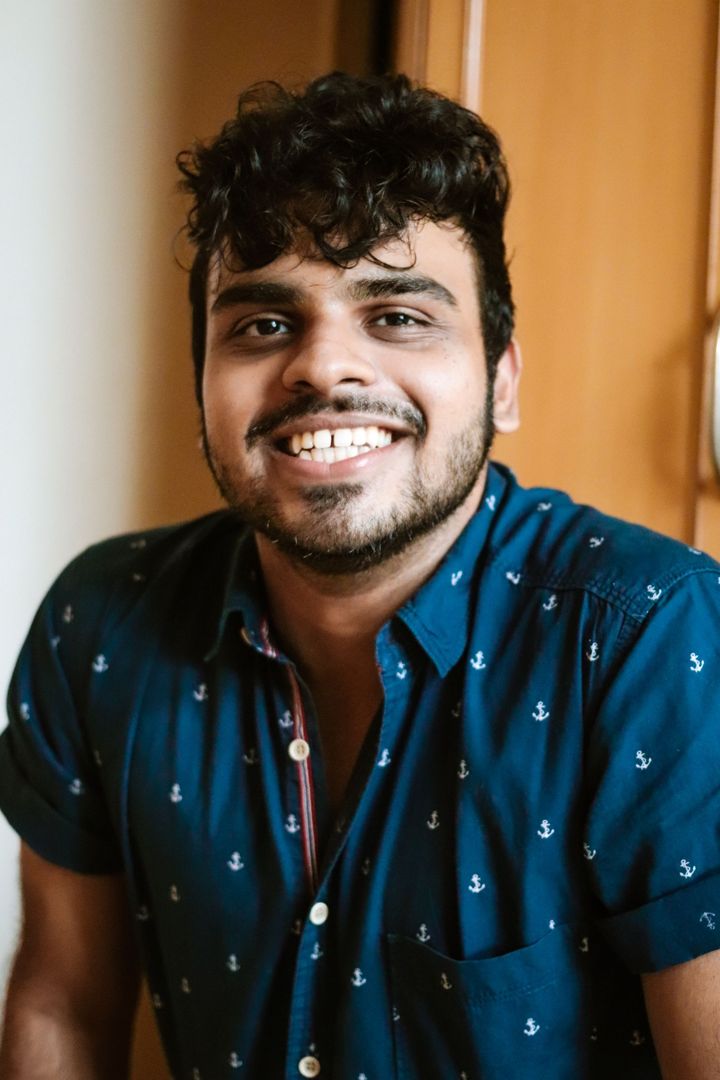 Before: the original photo of a adult man